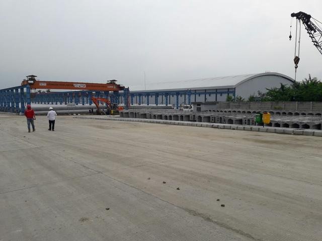 PLC hoist crane & alarm evakuasi Waskita Precast