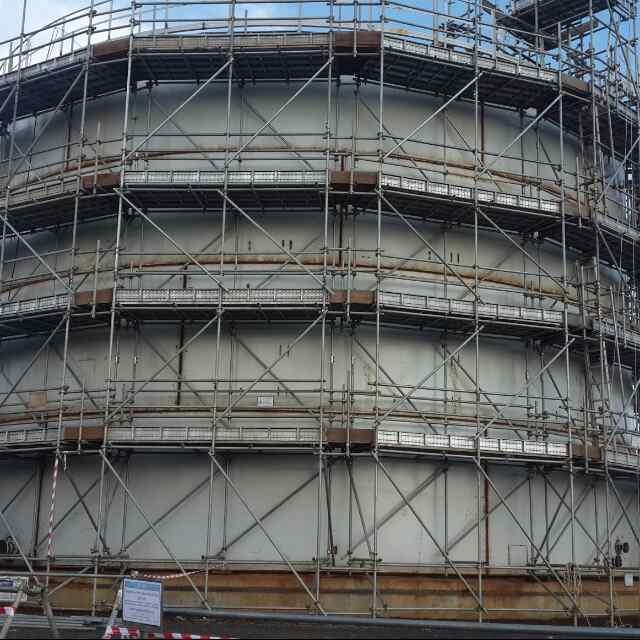 Scaffolding tangki minyak & ruang terbatas